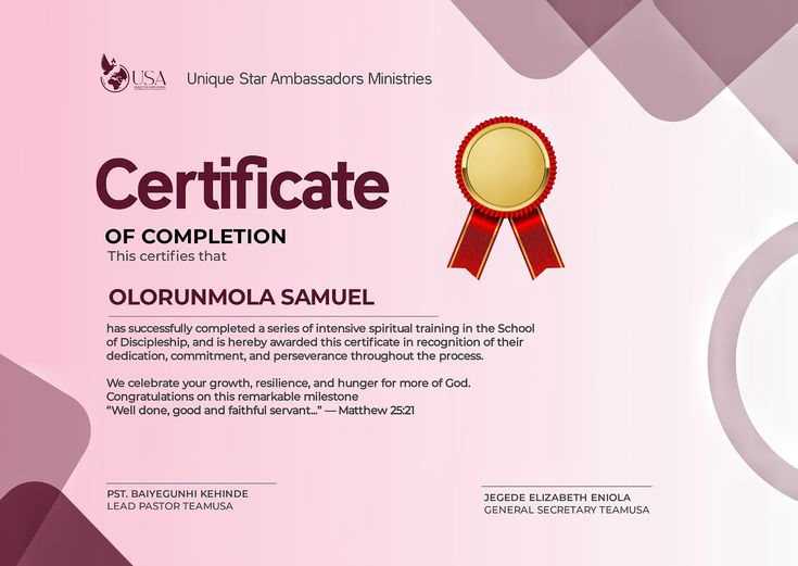 Certificate 1